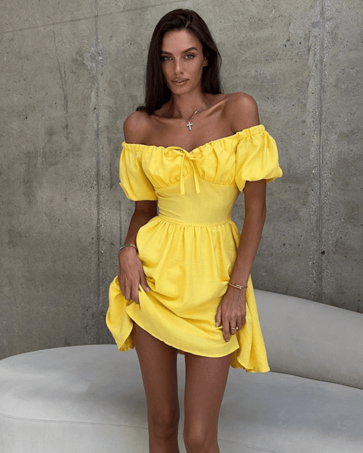 PHOEBE SWEETHEART PUFF DRESS