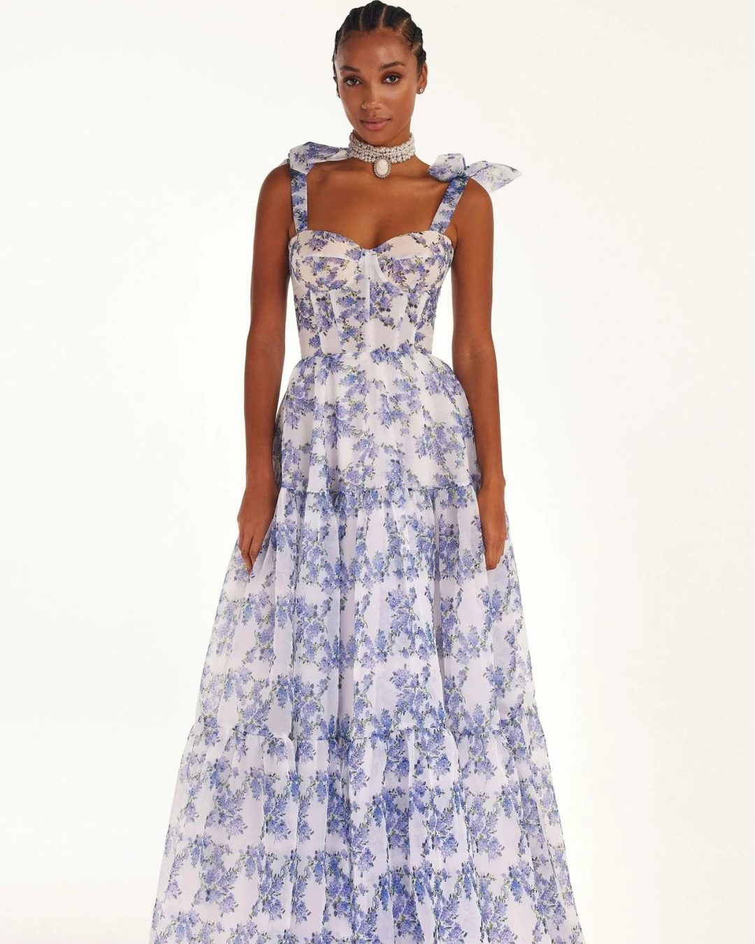LILIA SOFT FLORAL MAXI DRESS