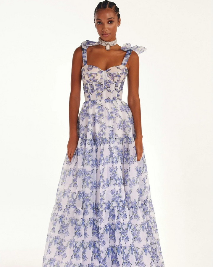 LILIA SOFT FLORAL MAXI DRESS