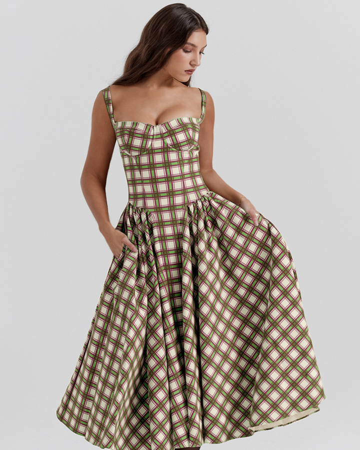 HALEY FIGURE-HUGGING LONG DRESS