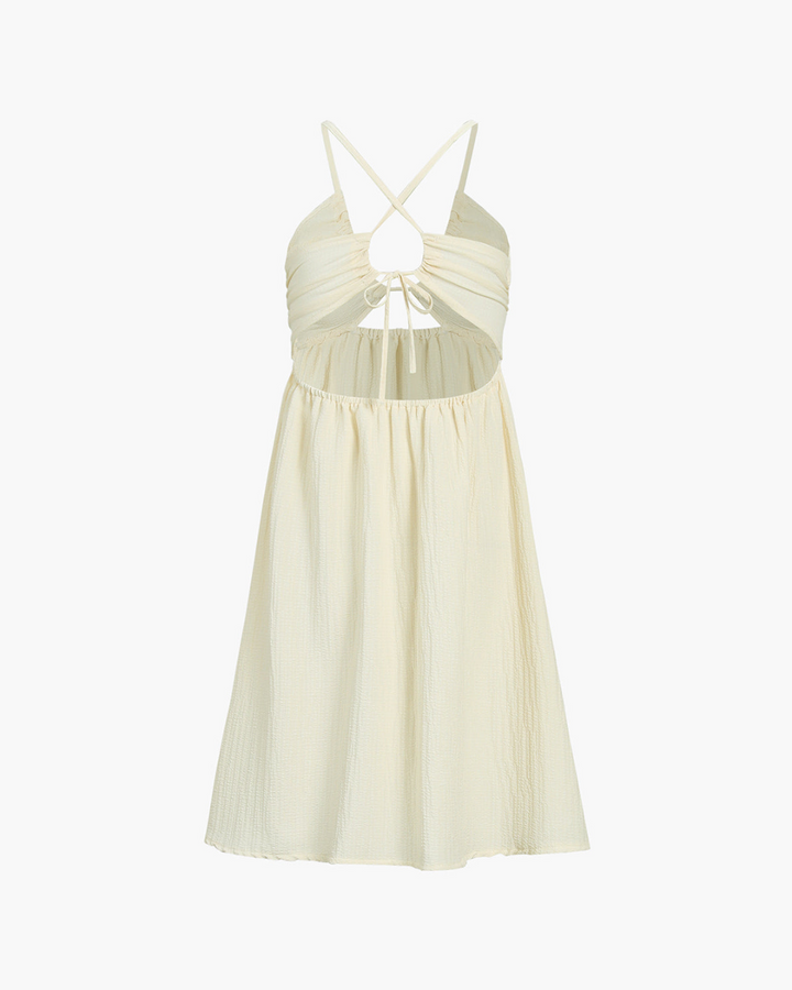 ANDREA EFFORTLESS GLOW OPEN-BACK DRESS