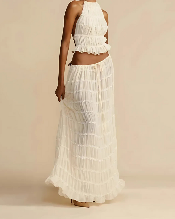 ISLA BOHO PLEATED DRESS
