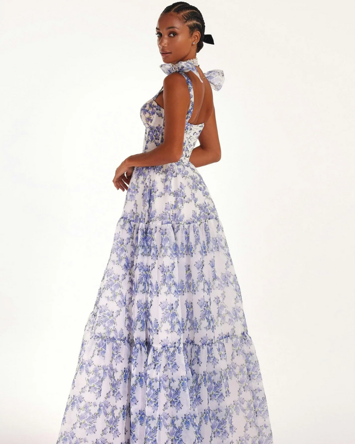 LILIA SOFT FLORAL MAXI DRESS