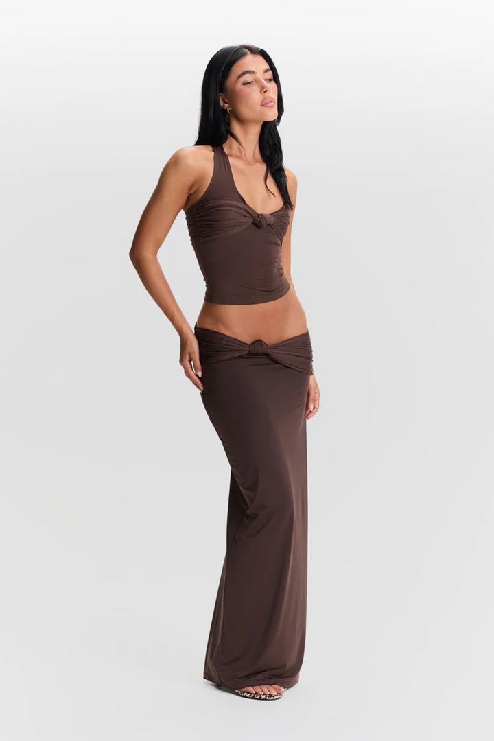 BLAIR SCULPTED HALTER TOP
