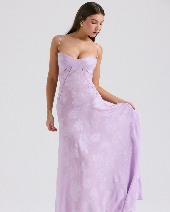 AUDREY CLASSY FLORAL LACE DRESS