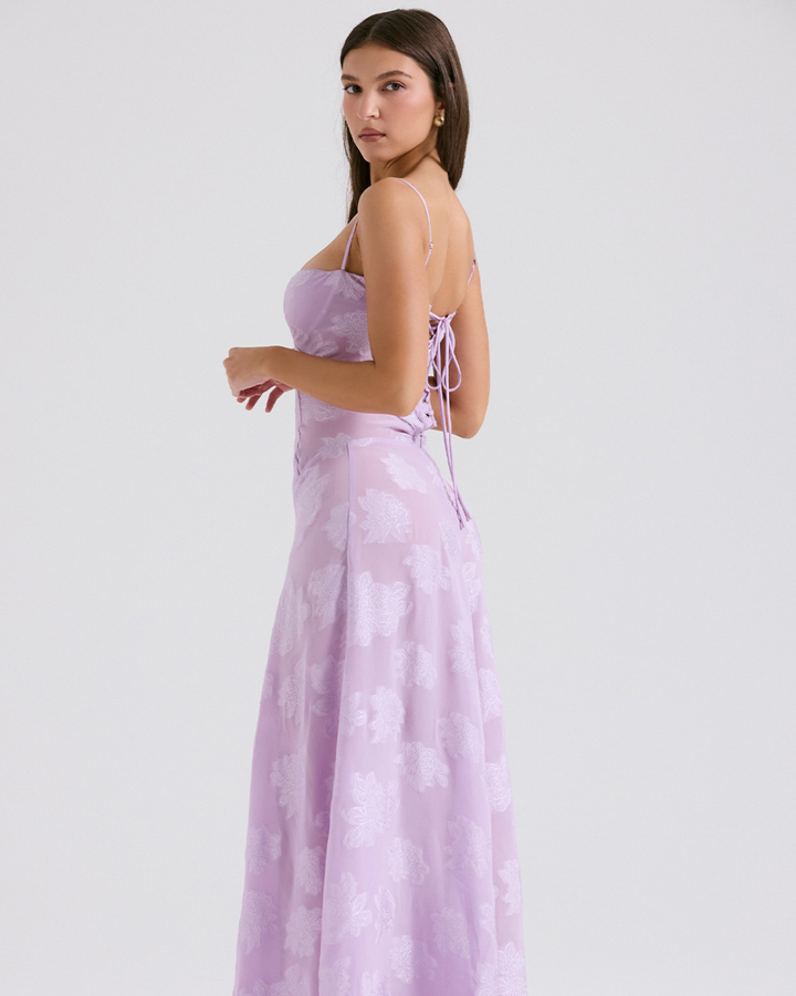 AUDREY CLASSY FLORAL LACE DRESS