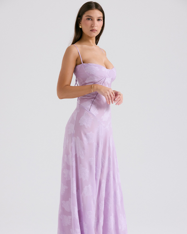 AUDREY CLASSY FLORAL LACE DRESS