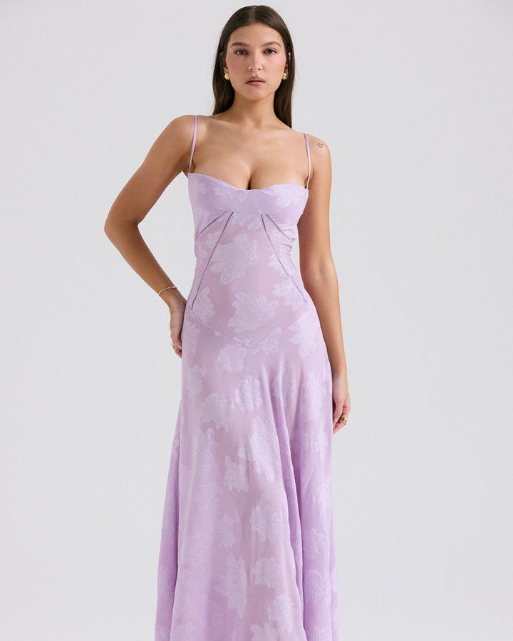 AUDREY CLASSY FLORAL LACE DRESS