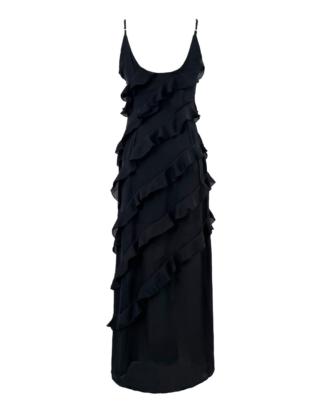 ARIELLA RUFFLE ELEGANCE MAXI DRESS