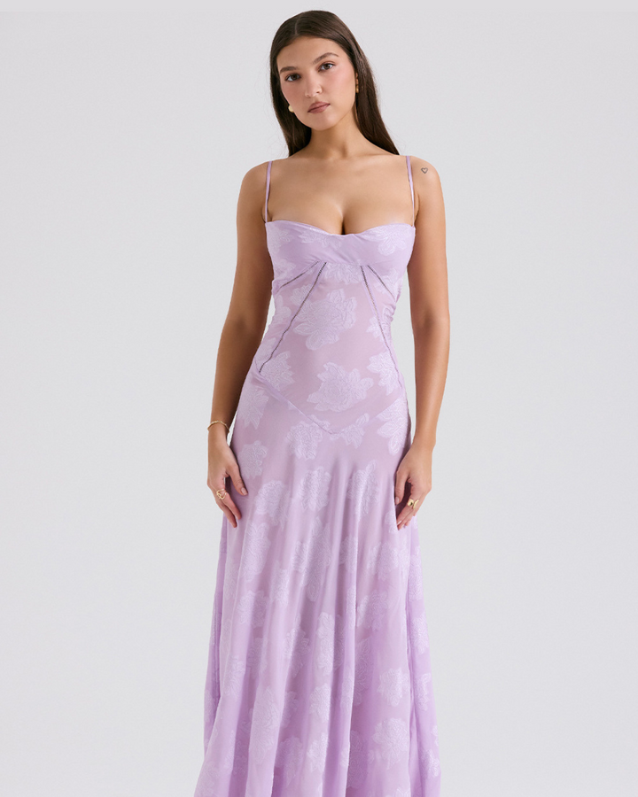 AUDREY CLASSY FLORAL LACE DRESS