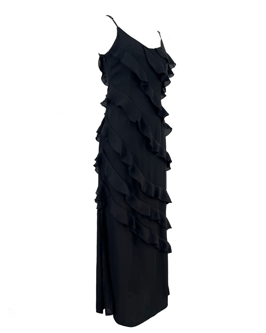 ARIELLA RUFFLE ELEGANCE MAXI DRESS