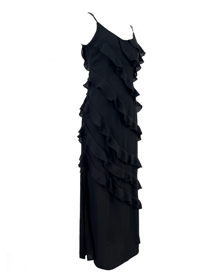 ARIELLA RUFFLE ELEGANCE MAXI DRESS