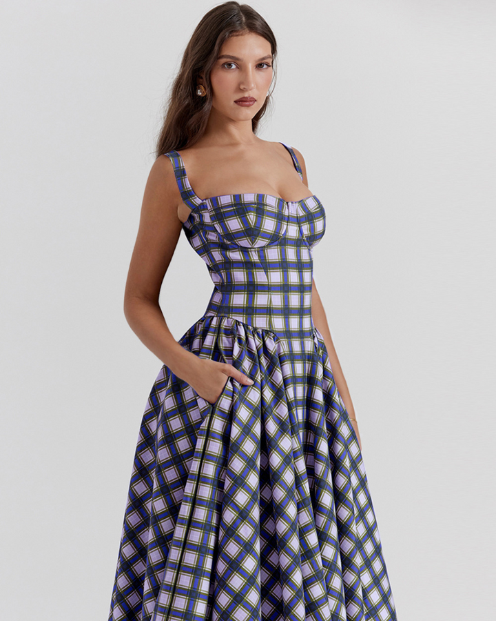 HALEY FIGURE-HUGGING LONG DRESS
