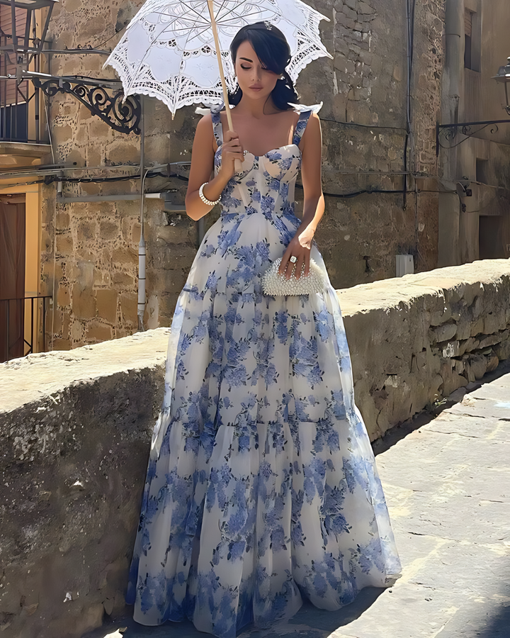 LILIA SOFT FLORAL MAXI DRESS