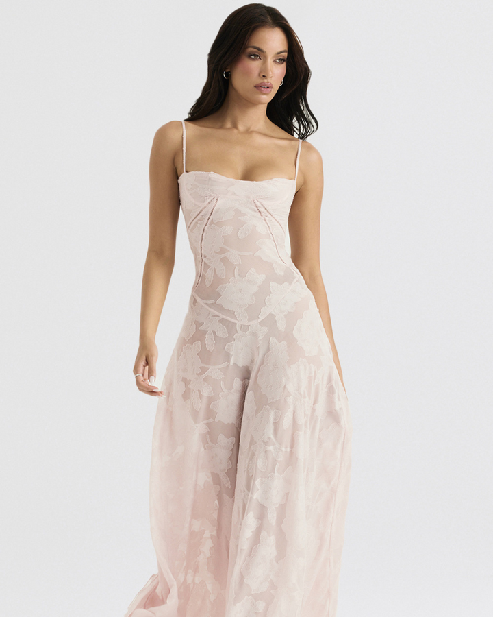 AUDREY CLASSY FLORAL LACE DRESS