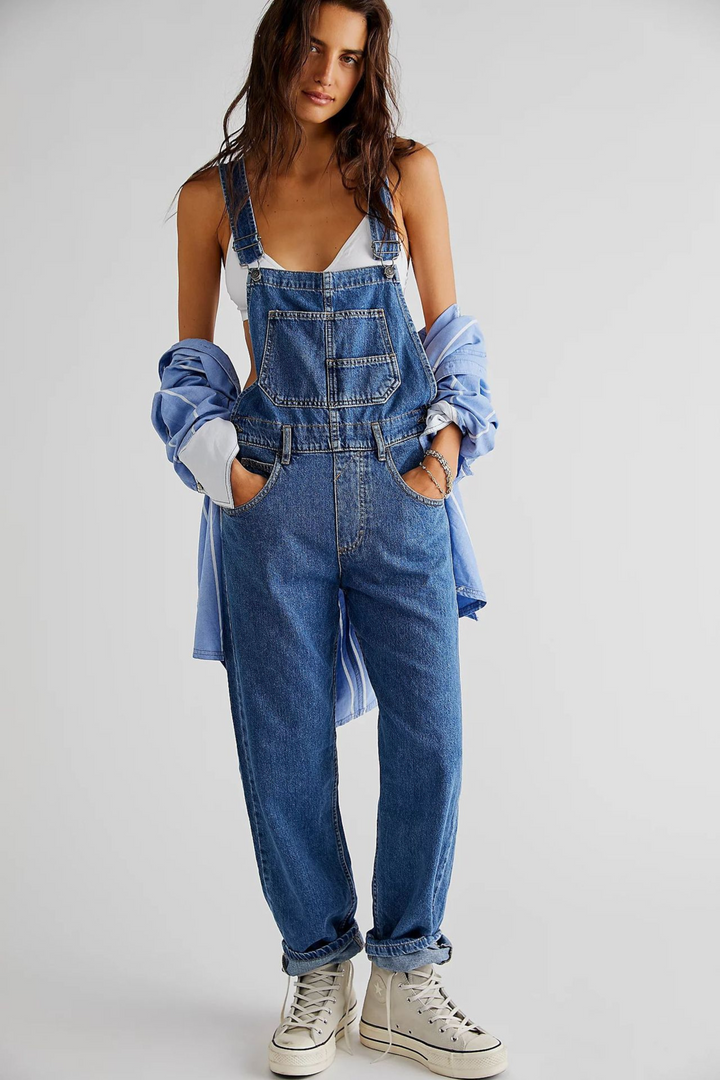 MAYA CROSSBACK DENIM JUMPSUIT
