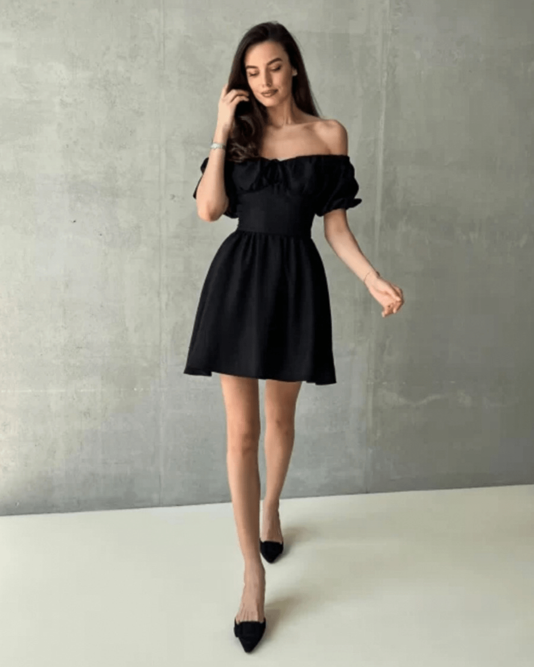 PHOEBE SWEETHEART PUFF DRESS