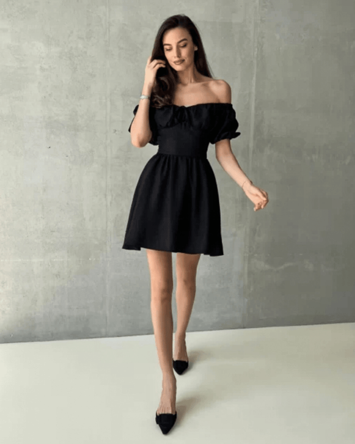 PHOEBE SWEETHEART PUFF DRESS