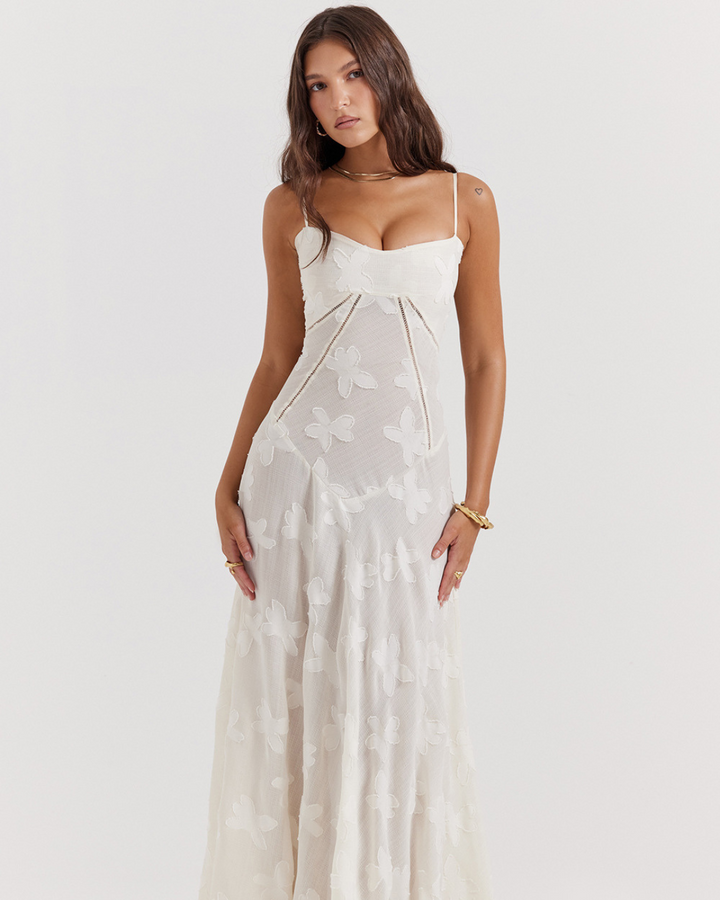 AUDREY CLASSY FLORAL LACE DRESS