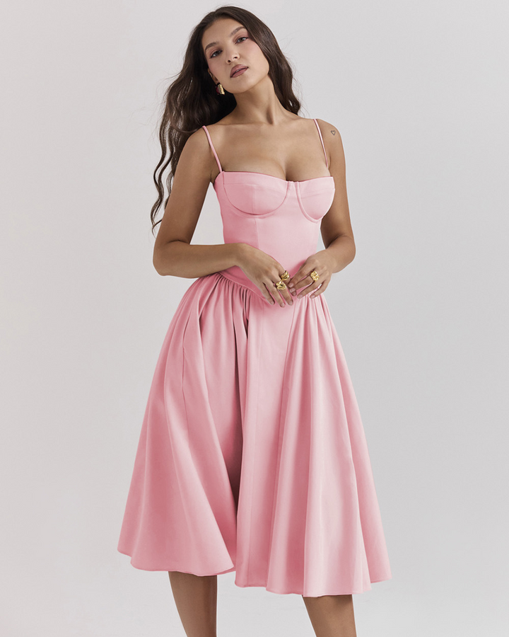 HALEY FIGURE-HUGGING LONG DRESS