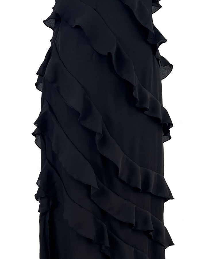 ARIELLA RUFFLE ELEGANCE MAXI DRESS