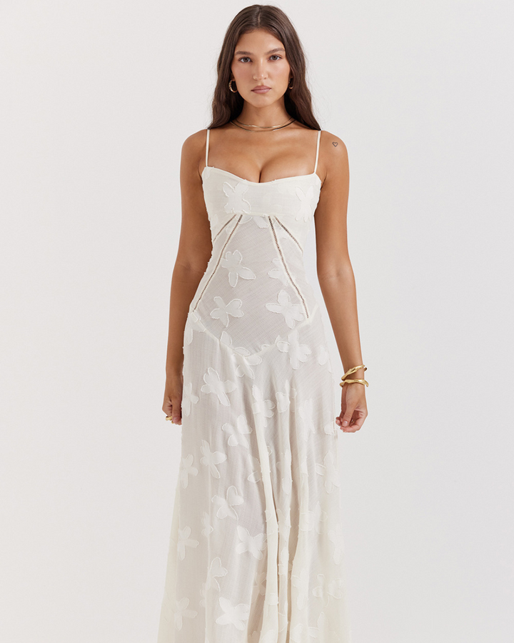 AUDREY CLASSY FLORAL LACE DRESS
