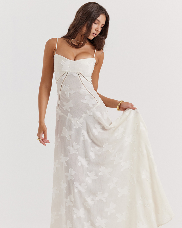 AUDREY CLASSY FLORAL LACE DRESS