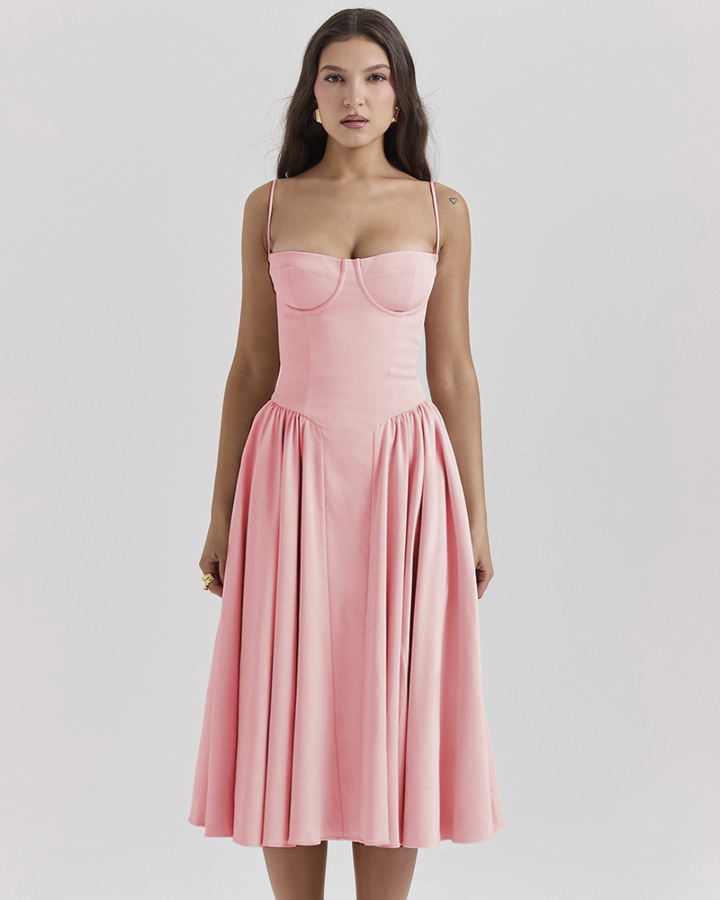 HALEY FIGURE-HUGGING LONG DRESS