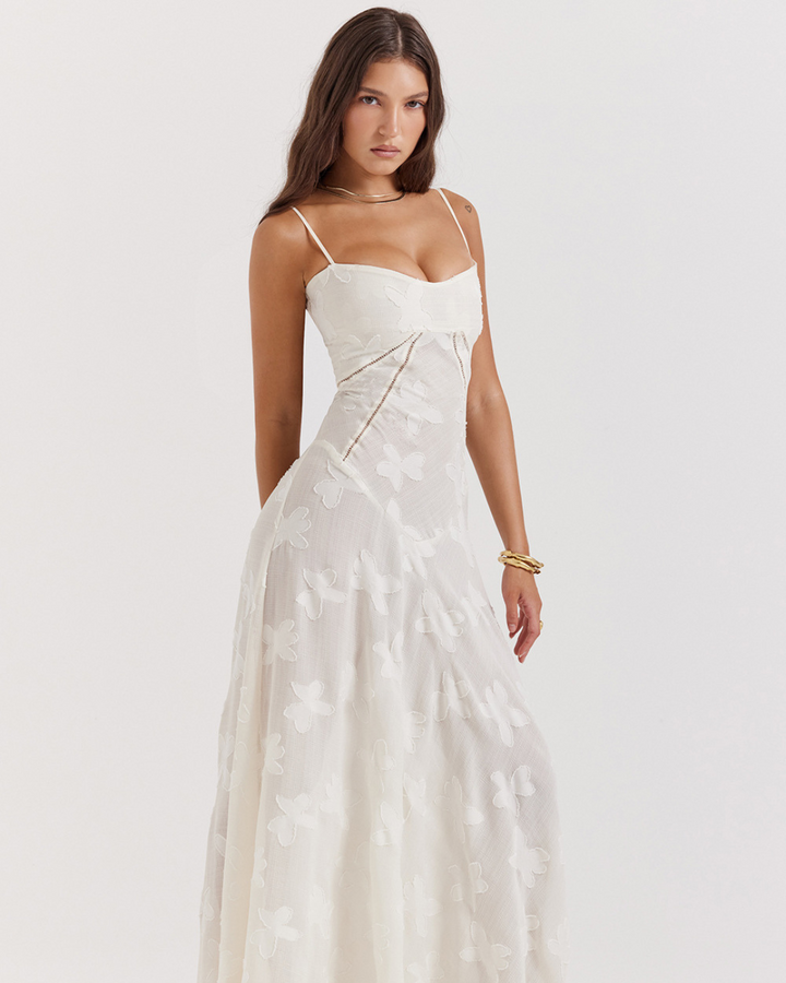 AUDREY CLASSY FLORAL LACE DRESS