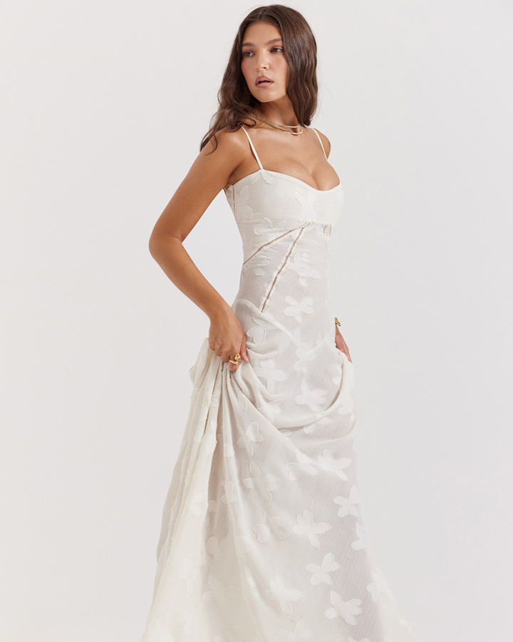 AUDREY CLASSY FLORAL LACE DRESS