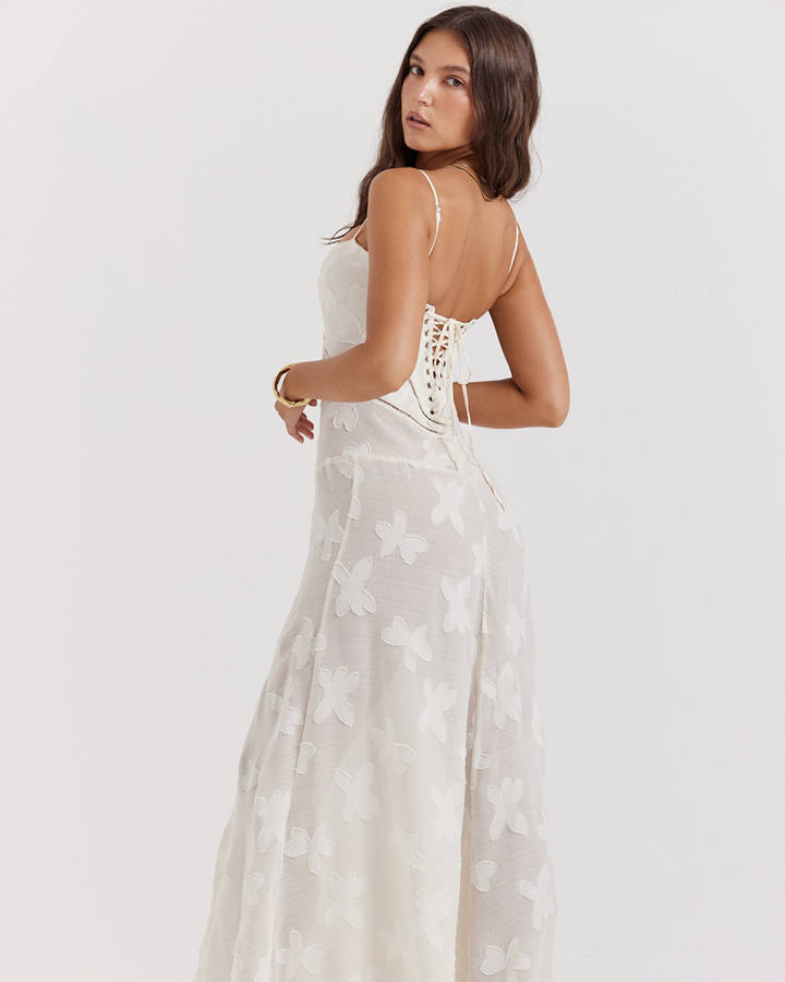 AUDREY CLASSY FLORAL LACE DRESS