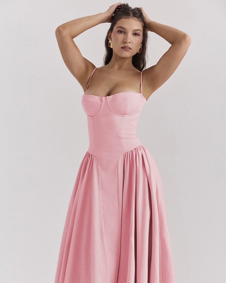 HALEY FIGURE-HUGGING LONG DRESS