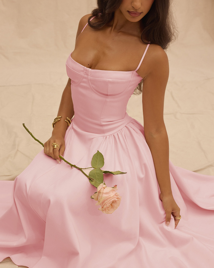 HALEY FIGURE-HUGGING LONG DRESS