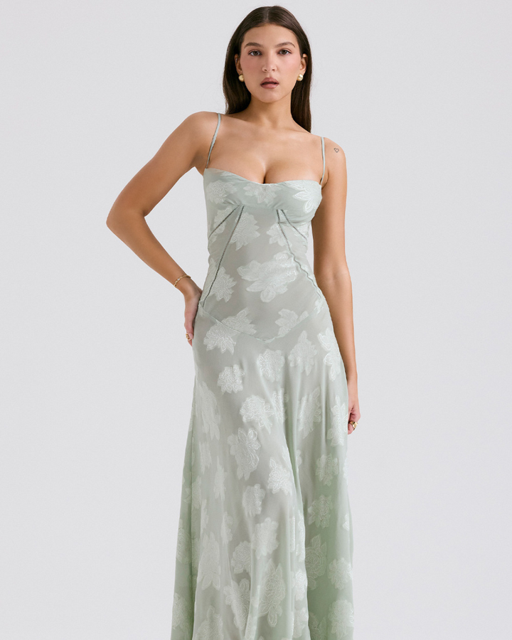 AUDREY CLASSY FLORAL LACE DRESS