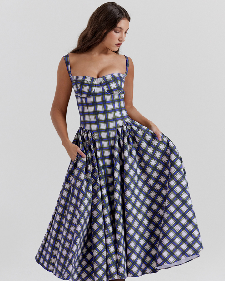 HALEY FIGURE-HUGGING LONG DRESS