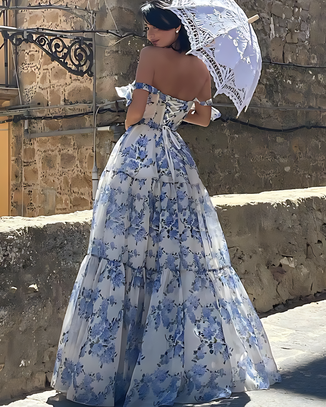 LILIA SOFT FLORAL MAXI DRESS