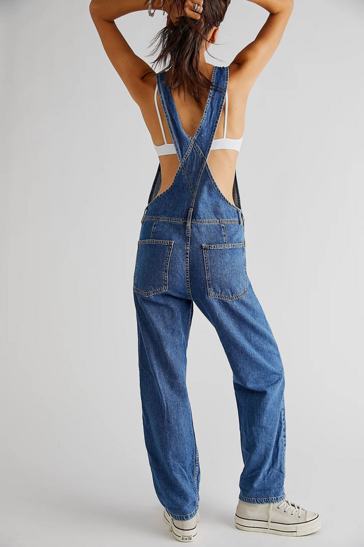 MAYA CROSSBACK DENIM JUMPSUIT