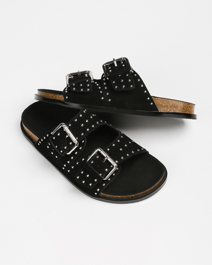 LIVIA BLISSFUL BUCKLE SLIDES