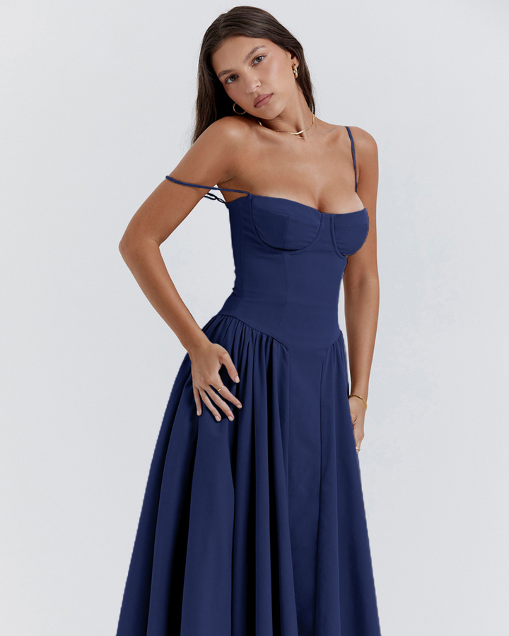 HALEY FIGURE-HUGGING LONG DRESS