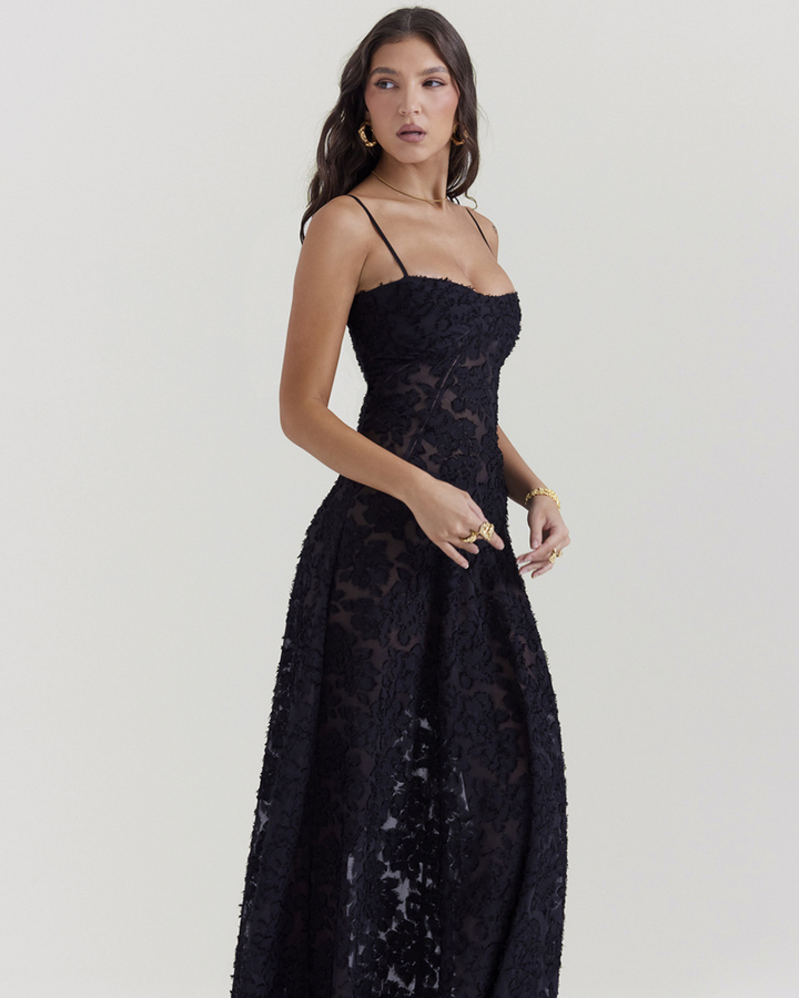 AUDREY CLASSY FLORAL LACE DRESS