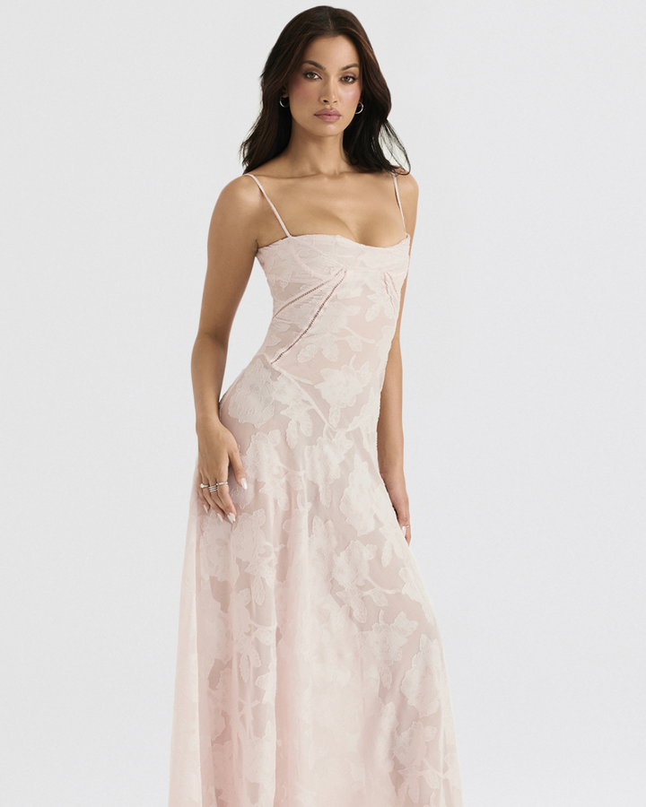 AUDREY CLASSY FLORAL LACE DRESS