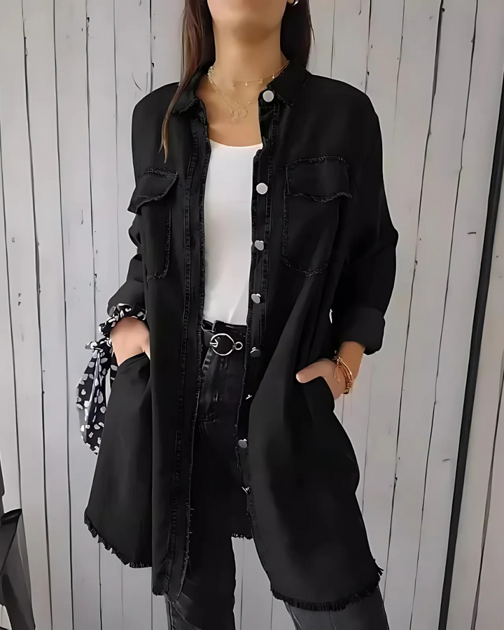 JANE SHIRT - BUTTON-UP DENIM SHIRT