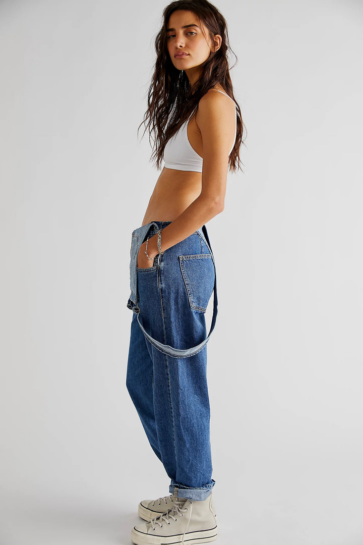 MAYA CROSSBACK DENIM JUMPSUIT