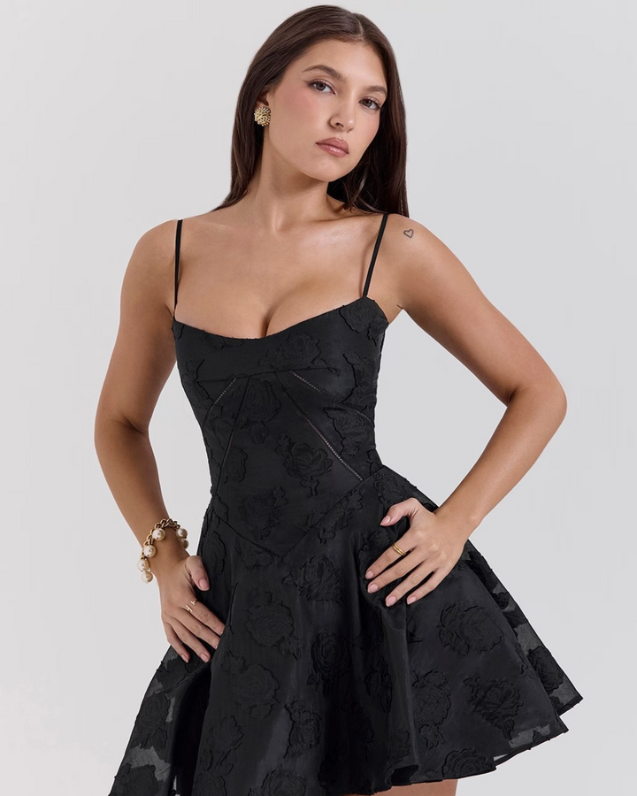 AUDREY CLASSY FLORAL LACE DRESS