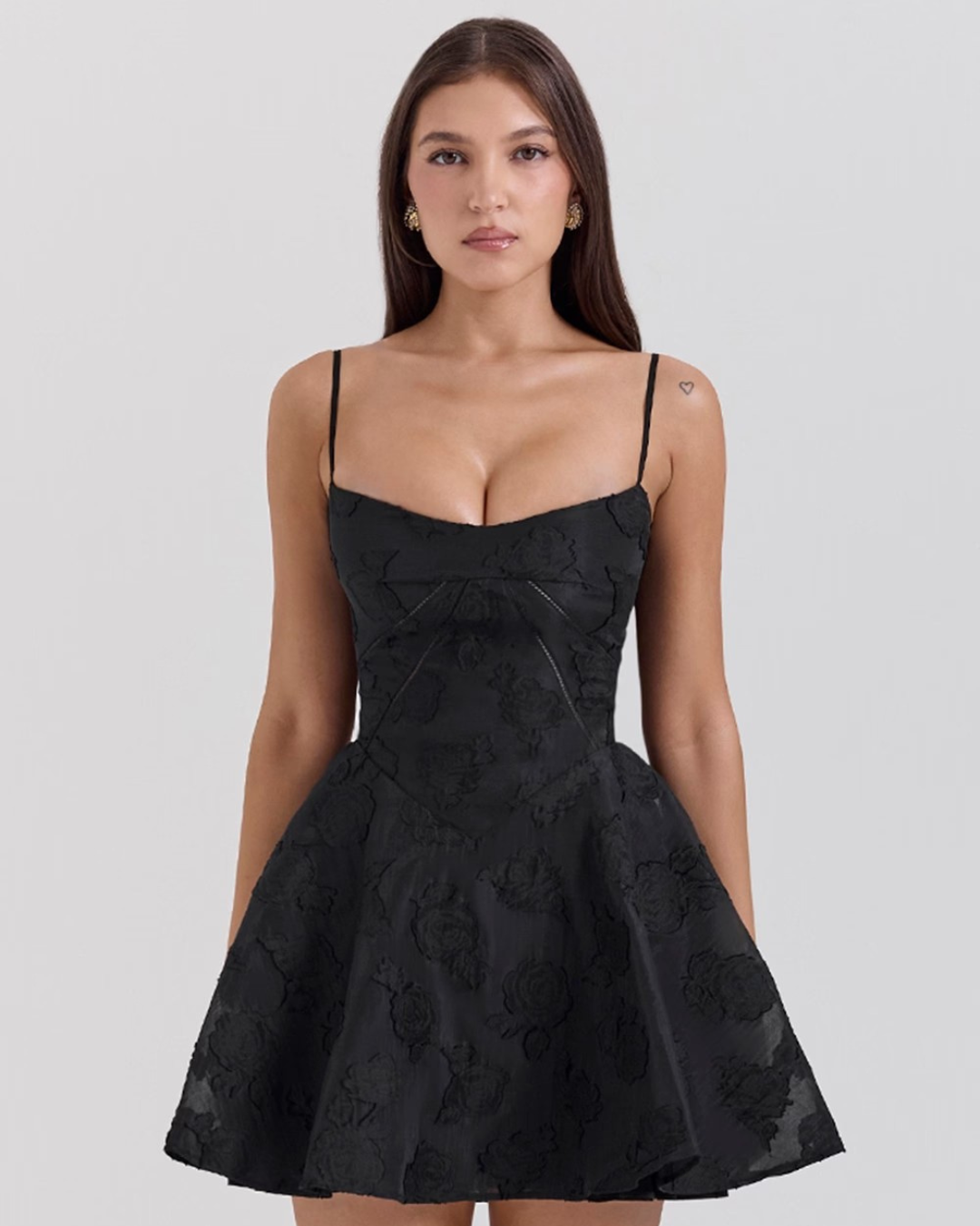 AUDREY CLASSY FLORAL LACE DRESS