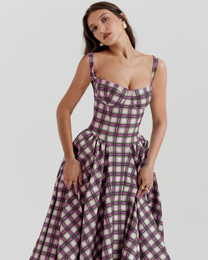 HALEY FIGURE-HUGGING LONG DRESS