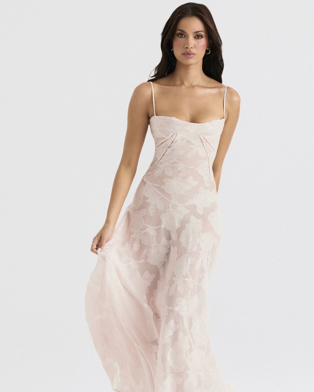AUDREY CLASSY FLORAL LACE DRESS