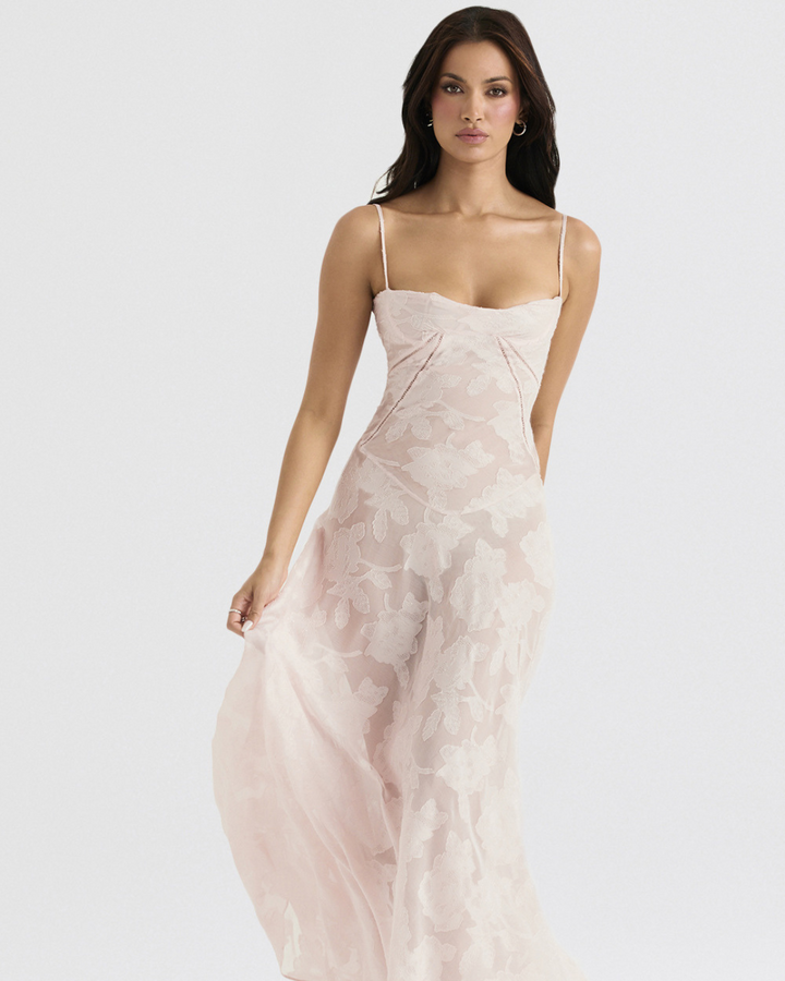 AUDREY CLASSY FLORAL LACE DRESS