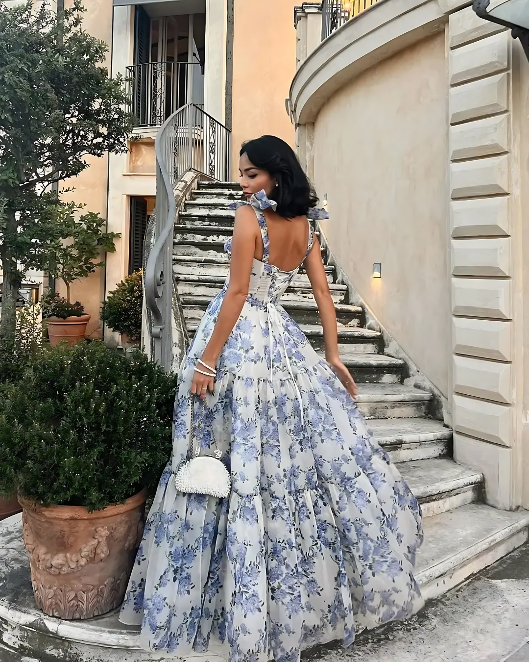 LILIA SOFT FLORAL MAXI DRESS