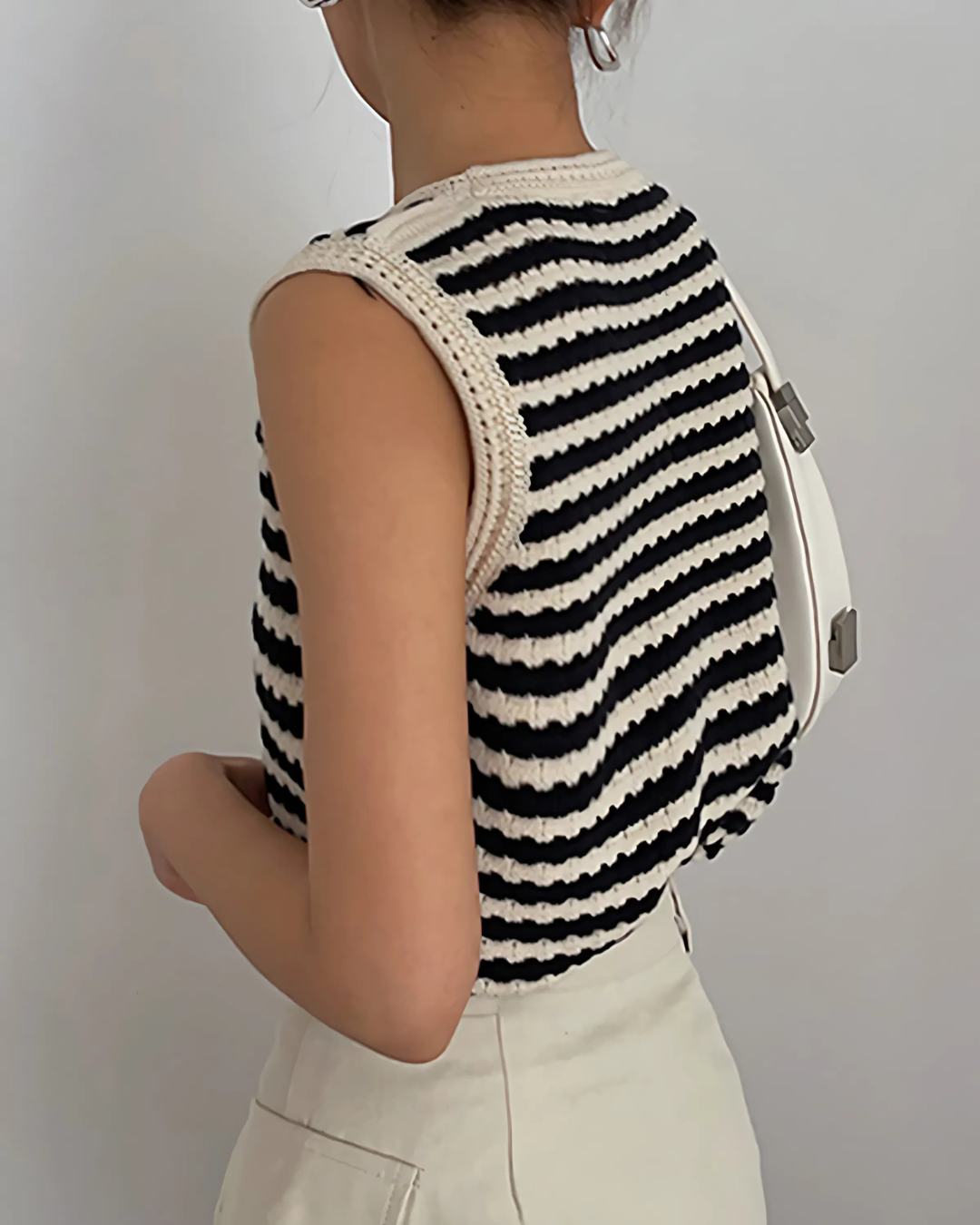 MAE CLASSIC STRIPED KNITTED TOP